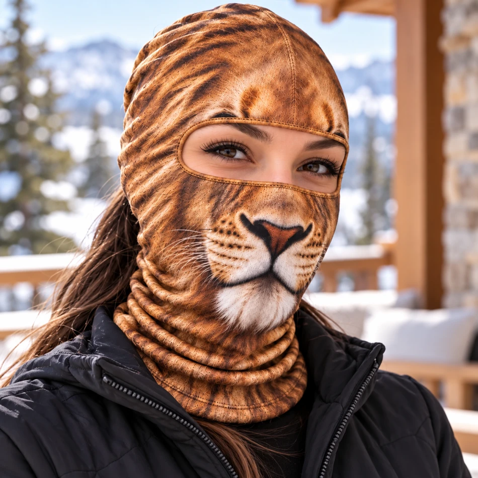 Details of the personalized ski mask