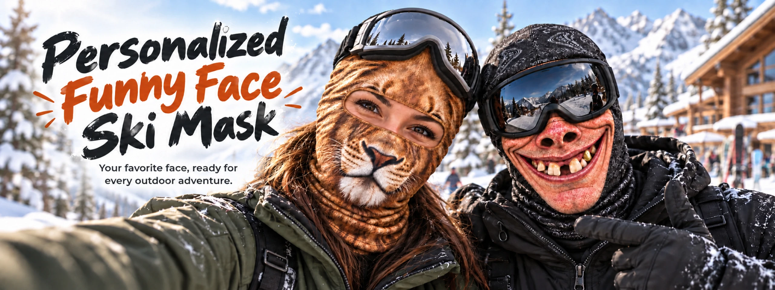 Bring the fun to every adventure with a personalized ski mask